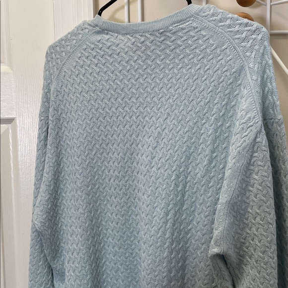 Tricots St Raphael - Silk Cashmere Blend Long Sleeve Sweater - Blue - XL - Picture 5 of 10